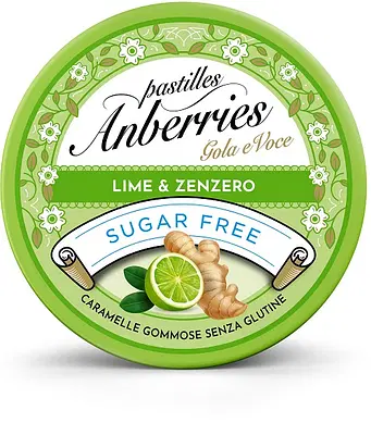 ANBERRIES LIME&ZENZERO SENZA ZUCCHERO 50 G ANBERRIES LIME&ZENZERO SENZA ZUCCHERO 50 G