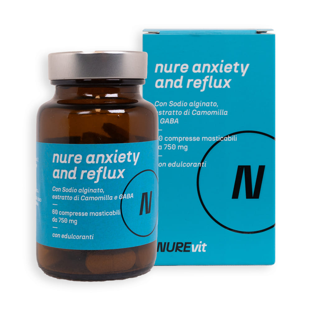 NURE ANXIETY AND REFLUX 60 COMPRESSE MASTICABILI
