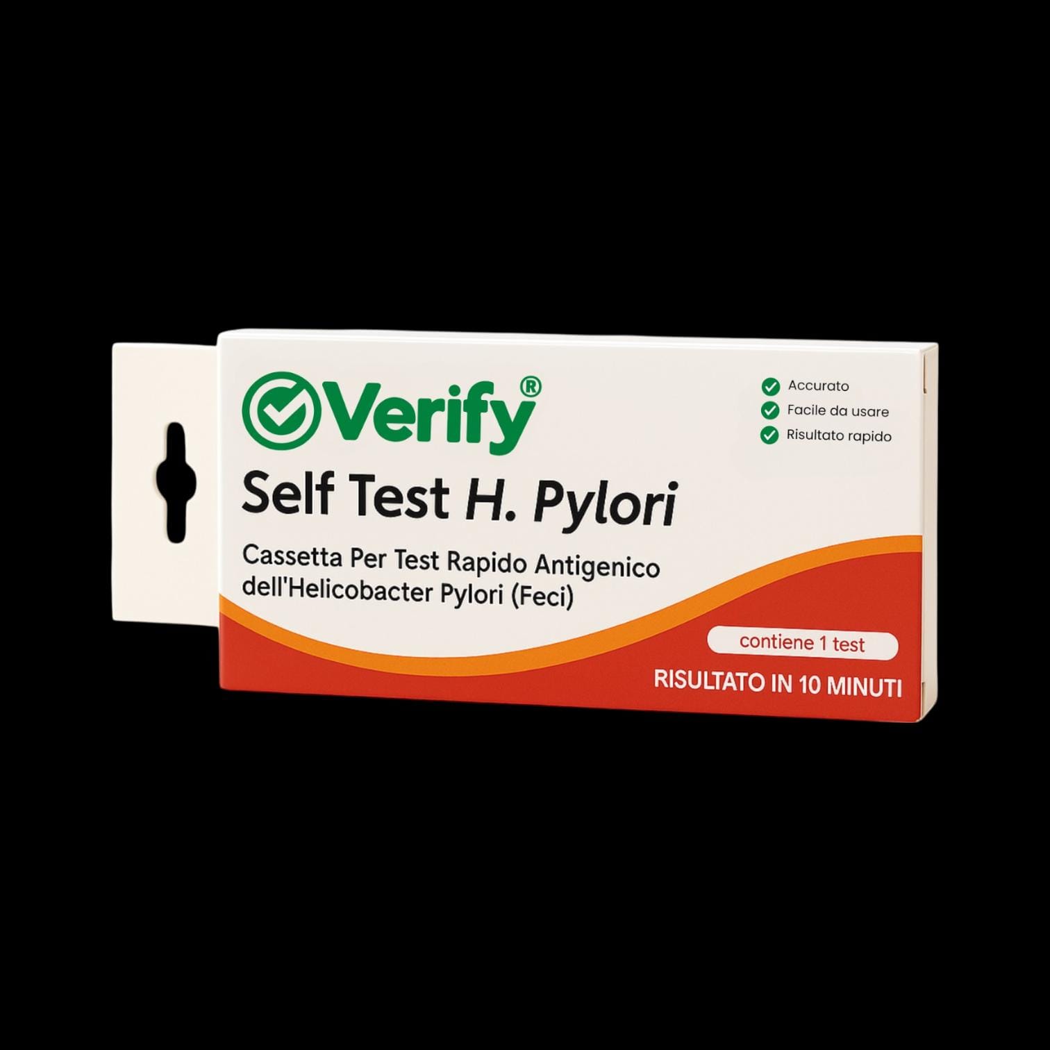 TEST RAPIDO VERIFY H PYLORI AUTODIAGNOSTICO RILEVAZIONE QUALITATIVA ANTIGENI HELICOBACTER PYLORI NELLE FECI UMANE