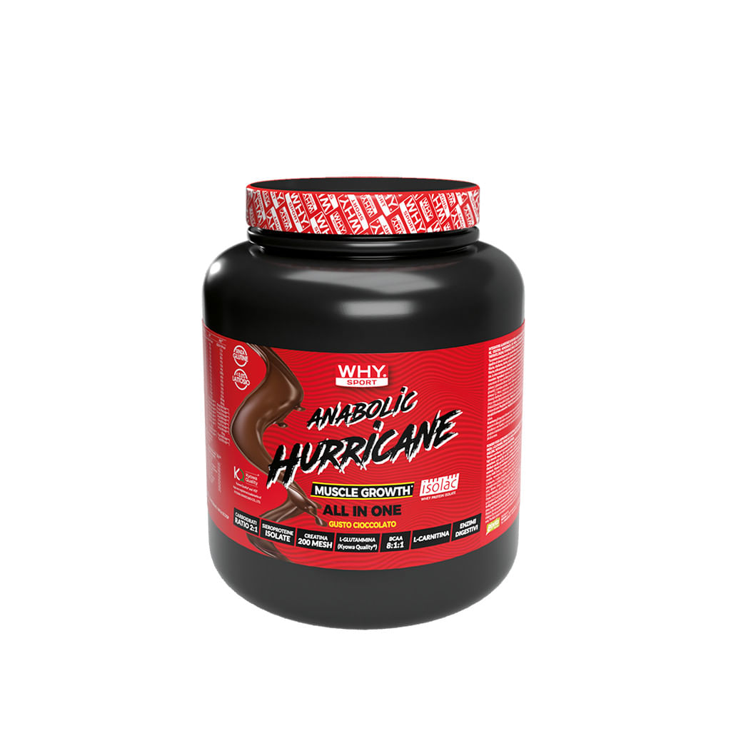 WHYSPORT ANABOLIC HURRICANE MUSCLE GROWTH GUSTO CIOCCOLATO 1,8 KG