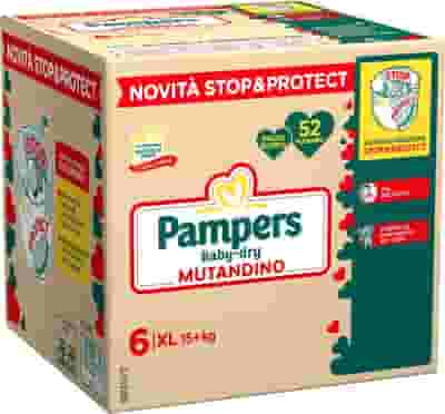 PAMPERS BABY DRY PANNOLINO MUTANDINA EXTRA LARGE QUADRI 52 PEZZI