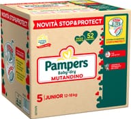 PAMPERS BABY DRY PANNOLINO MUTANDINA JUNIOR QUADRI 52 PEZZI