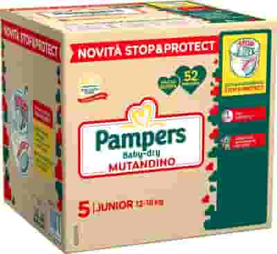 PAMPERS BABY DRY PANNOLINO MUTANDINA JUNIOR QUADRI 52 PEZZI