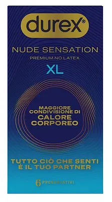 PRESERVATIVO DUREX NUDE SENSATION XL 6 PEZZI PRESERVATIVO DUREX NUDE SENSATION XL 6 PEZZI