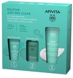 APIVITA PRO JUST BEE CLEAR ROUTINE JBC HYDRA MAT 40 ML + OMAGGI JBC PURIFYING CLEANSER GEL 15 ML E JBC PORE MINIMIZING PURIFYING LOTION 50 ML