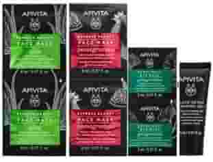 APIVITA PROMO XM EXPRESS BEAUTY MASCHERA VISO IDRATANTE RINFRESCANTE + MASCHERA VISO ILLUMINANTE RIVITALIZZANTE + DIETA DETOX + GEL DETERGENTE NERO VISO OCCHI
