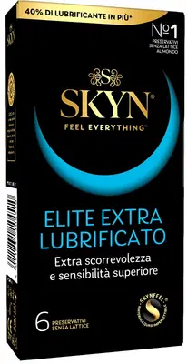 PROFILATTICO SKYN ELITE EXTRA LUBRIFICATO 6 PEZZI PROFILATTICO SKYN ELITE EXTRA LUBRIFICATO 6 PEZZI