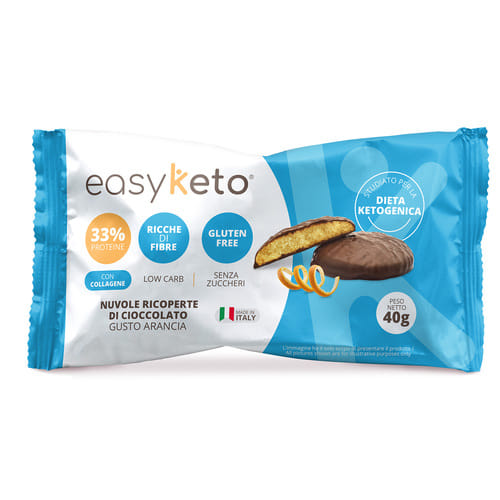 EASYKETO NUVOLE RICOPERTE DI CIOCCOLATO GUSTO ARANCIA 40 G