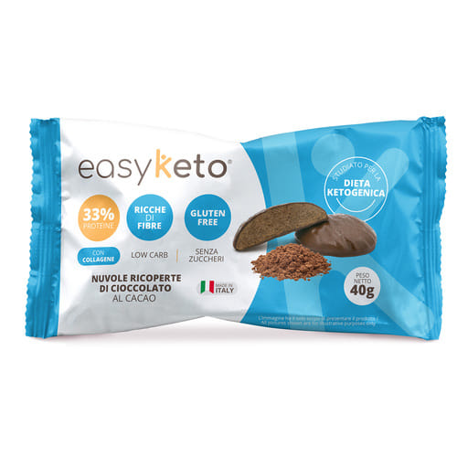 EASYKETO NUVOLE RICOPERTE DI CIOCCOLATO AL CACAO 40 G