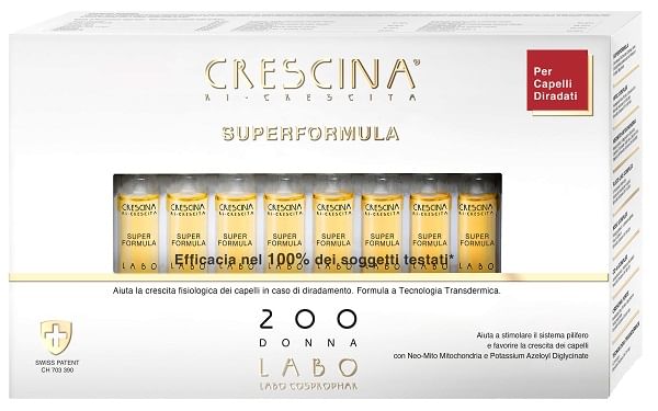 CRESCINA RI CRESCITA SUPER FORMULA 200 DONNA 20 FIALE 3,5 ML