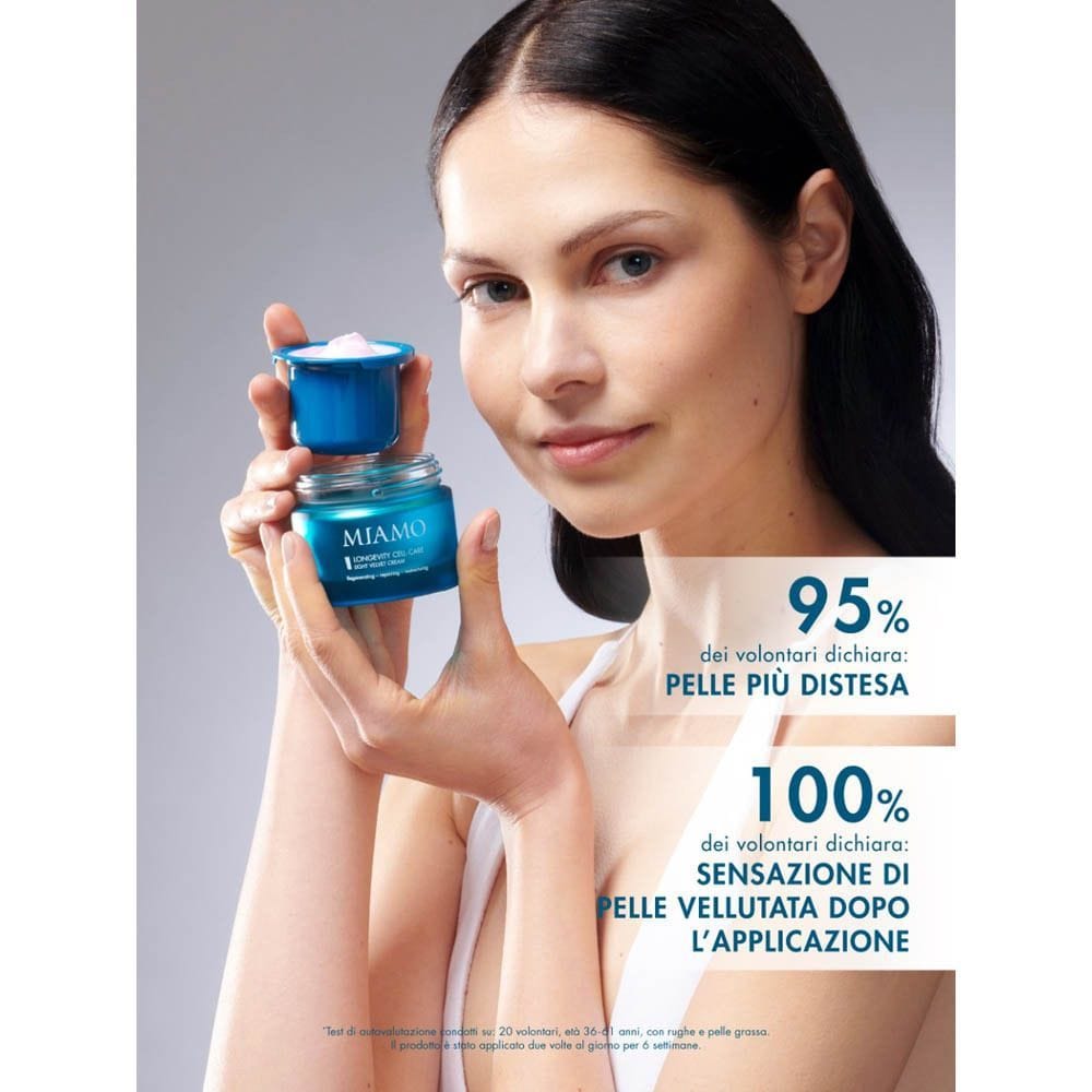 MIAMO FULL PRODUCT MIAMO LONGEVITY PLUS LONGEVITY CELL CARE LIGHT VELVET CREAM 50 ML