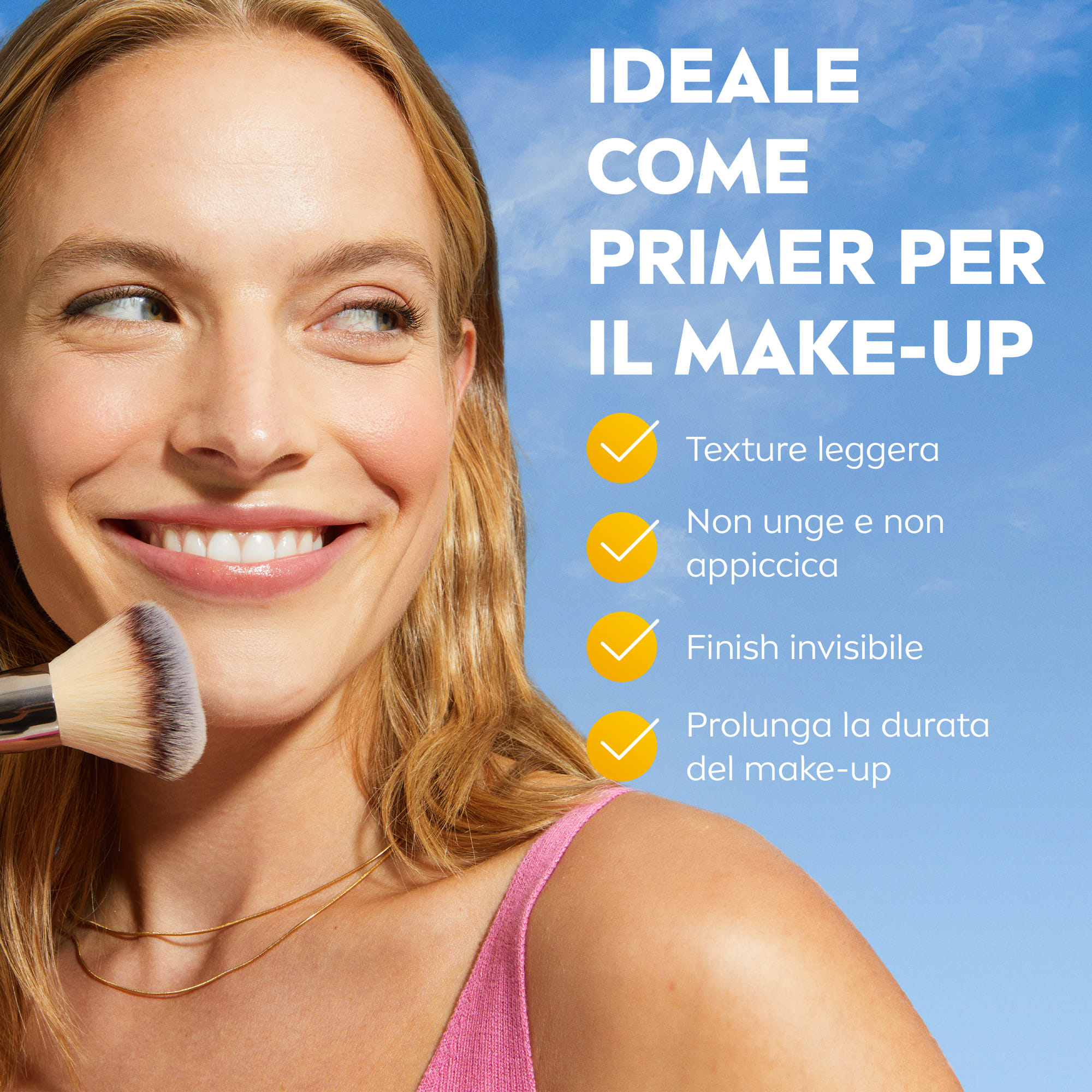 Nivea Sun 2in1 Primer UV Serum Quotidiano SPF50+ 30 ml, Siero viso con protezione solare SPF 50+