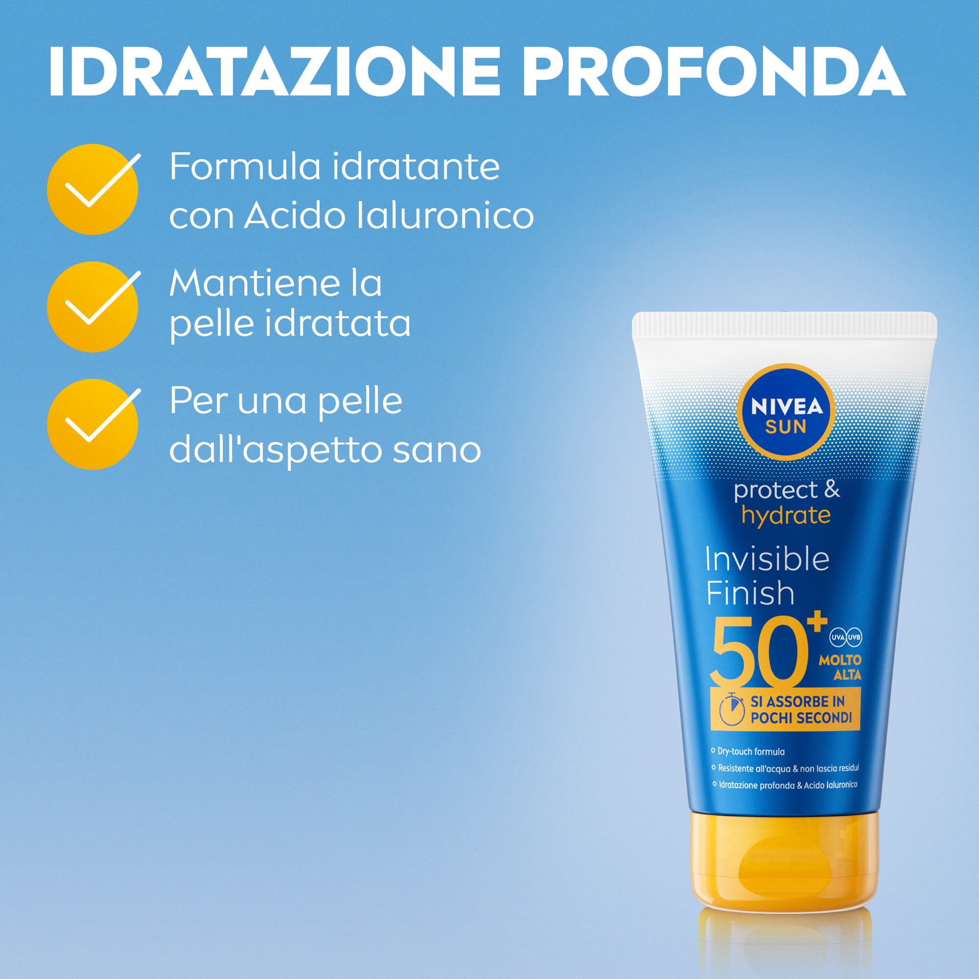 NIVEA SUN PROT & MOIS INVISIBILE FINISH SPF50+ 150 ML