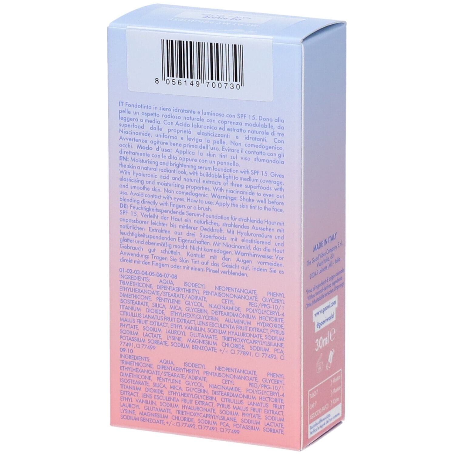 GOOVI SKIN TINT 02 30 ML