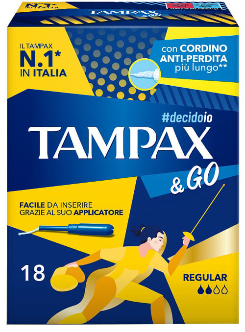 Tampax &Go Regular 18 Pezzi
