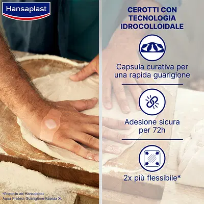 Hansaplast Cerotti Second Skin Protection, Cerotti cicatrizzanti con capsula curativa, 6 pezzi Hansaplast Cerotti Second Skin Protection, Cerotti cicatrizzanti con capsula curativa, 6 pezzi