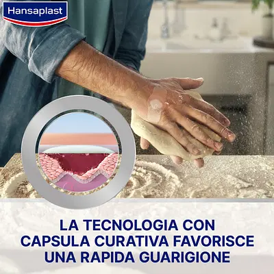 Hansaplast Second Skin Protection XL 3, Grandi cerotti con capsula curativa, 3 pezzi da 6 x 7 cm Hansaplast Second Skin Protection XL 3, Grandi cerotti con capsula curativa, 3 pezzi da 6 x 7 cm