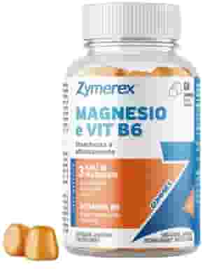 ZYMEREX MAGNESIO E VIT B6 60 GUMMIES GUSTO ARANCIA CON EDULCORANTI SENZA ZUCCHERI SENZA GLUTINE SENZA LATTOSIO