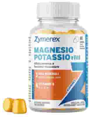 ZYMEREX MAGNESIO POTASSIO E VIT B 60 GUMMIES GUSTO ARANCIA E MANDARINO CON EDULCORANTI SENZA ZUCCHERI SENZA GLUTINE SENZA LATTOSIO