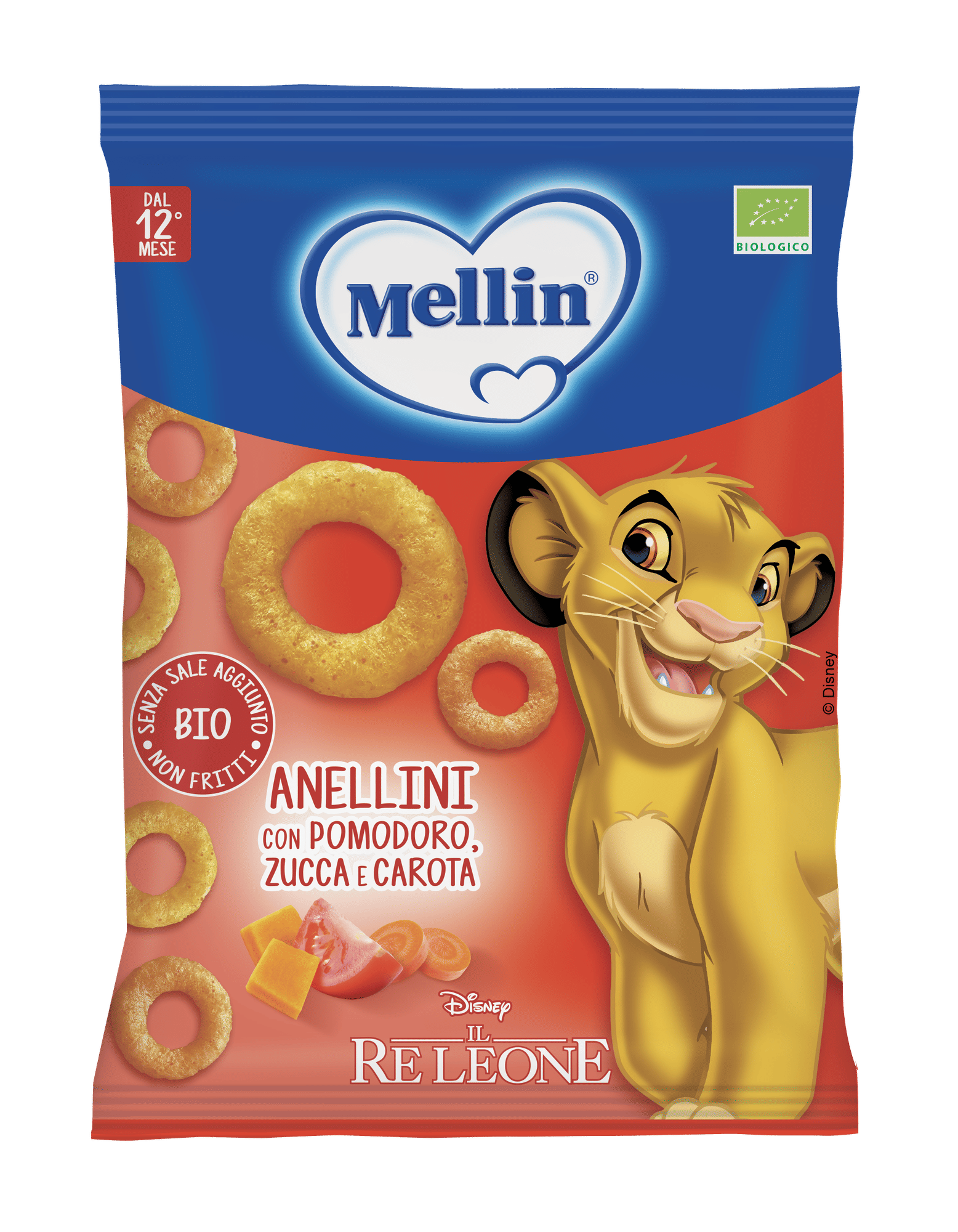 Mellin Anellini Cereali Con Pomodoro E Carota 15 G