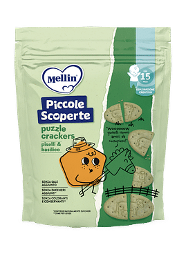 MELLIN PUZZLE CRACKERS PISELLI&BASILICO 105 G