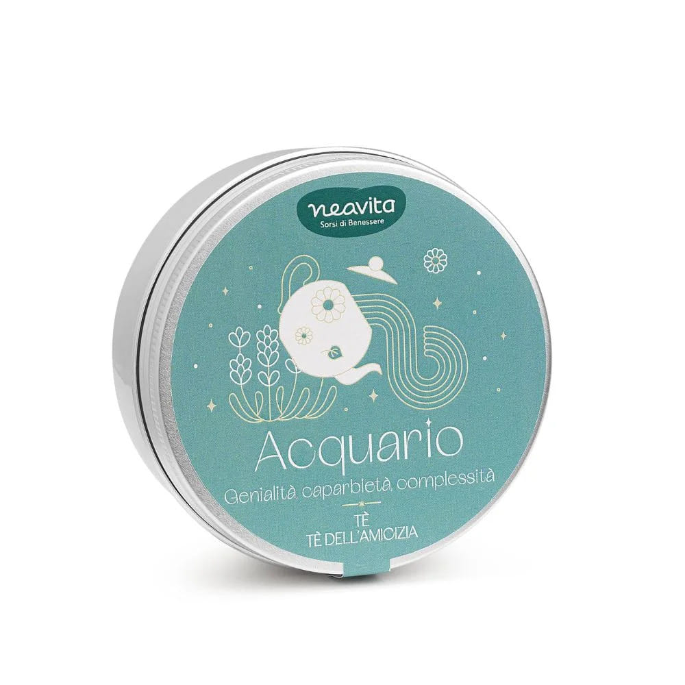 NEAVITA TE' DELL'AMICIZIA IN TINY TIN ZODIACO ACQUARIO