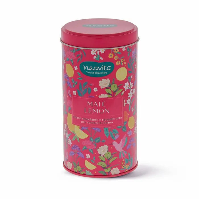 NEAVITA TISANA MATE' LEMON IN BARATTOLO FUCSIA TROPICAL DETOX