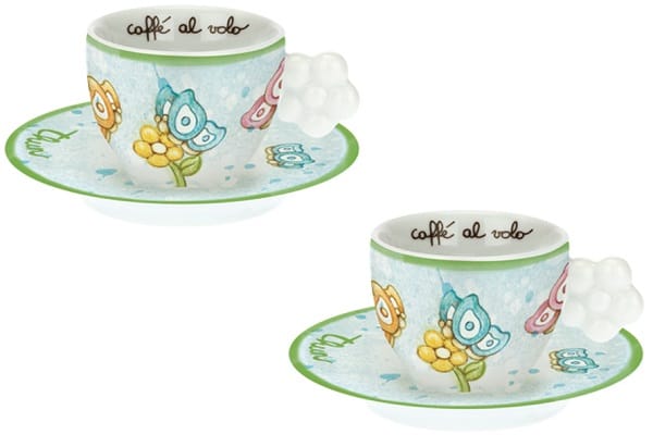 Set Tazzine Caffe' Farfalla 2 Pezzi