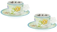 SET TAZZINE CAFFE' FIORE 2 PEZZI