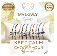 MYLOVLY GIOIELLI FUNNY LOVE BRACCIALE CUORE CON CORDINO COLORATO