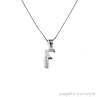 MYLOVLY GIOIELLI ABC BIG COLLANA LUNGA LETTERA F ARGENTO