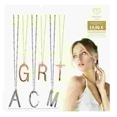 MYLOVLY GIOIELLI ABC BIG COLLANA LUNGA LETTERA N ORO