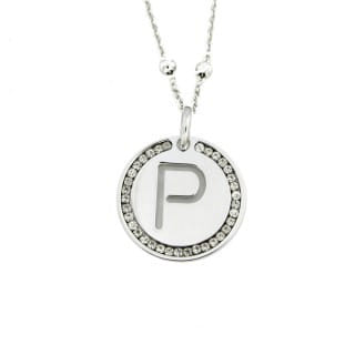 MYLOVLY GIOIELLI ABC BIG COLLANA LUNGA LETTERA P ARGENTO