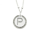 MYLOVLY GIOIELLI ABC BIG COLLANA LUNGA LETTERA P ARGENTO