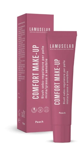 LAMUSELAB COMFORT MAKE-UP BLUSH SEBOREGOLATORE ROSE PEACH