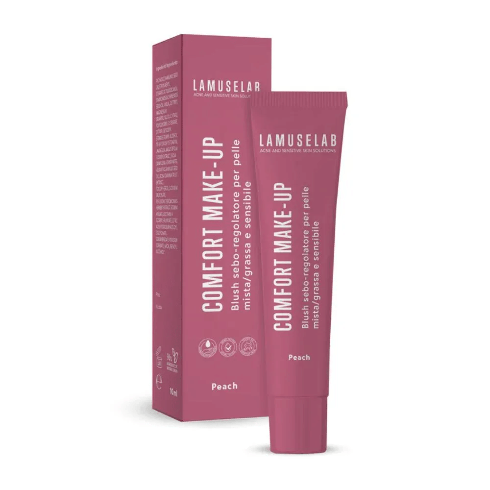 LAMUSELAB COMFORT MAKE-UP BLUSH SEBOREGOLATORE ROSE PEACH
