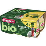 PLASMON BIO OMOGENEIZZATO TACCHINO CON PATATE DOLCI 4 PEZZI DA 80 G