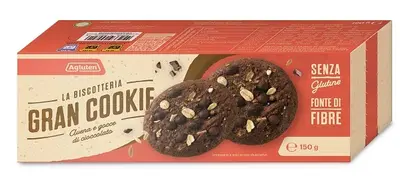 AGLUTEN GRAN COOKIE AVENA GOCCE DI CIOCCOLATO 150 G AGLUTEN GRAN COOKIE AVENA GOCCE DI CIOCCOLATO 150 G