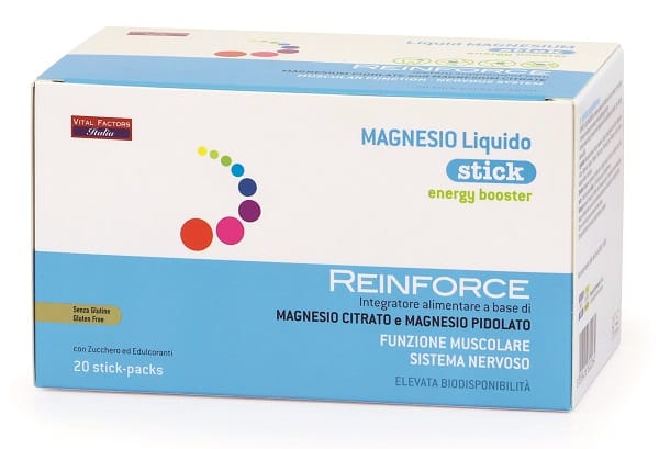REINFORCE MAGNESIO LIQUIDO 20 STICK-PACKS DA 10 ML
