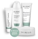 SKINIUS PROTOCOLLO ALUSAC BOX LIMITED EDITION 1 ALUSAC CREMA 30 ML + 1 ALUSAC DETERGENTE 125 ML + 1 ALUSAC MASCHERA 75 ML + 1 FASCIA BEAUTY 100% COTONE REGALO