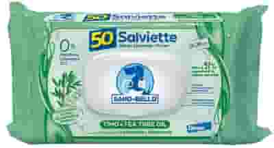 SANO E BELLO SALVIETTE DETERGENTI TIMO & TEA TREE OIL 50 PEZZI