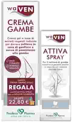WAVEN CREMA GAMBE 200 ML + WAVEN ATTIVA SPRAY 50 ML OMAGGIO