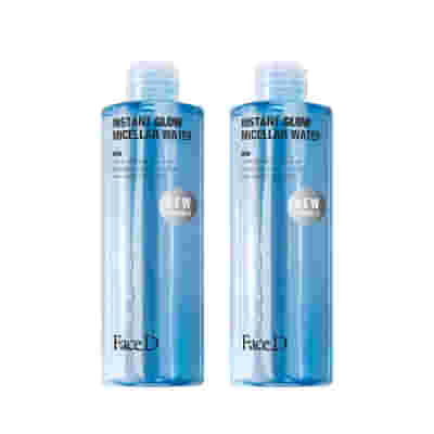 FACE D INSTANT GLOW MICELLAR WATER 400 ML SPECIAL MAXI BI-PACK