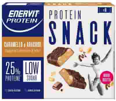 ENERVIT PROTEIN SNACK CARAMELLO E ARACHIDI 8 PEZZI DA 31 G