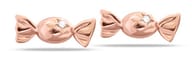 MJ POST 482 ORECCHINO DEFINITIVO MEDICAL JEWELS CARAMELLE ORO ROSA