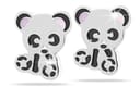 MJ POST 486 ORECCHINO DEFINITIVO MEDICAL JEWELS PANDA SILVER