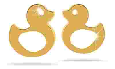 MJ POST 489 ORECCHINO DEFINITIVO MEDICAL JEWELS PAPERELLA ORO