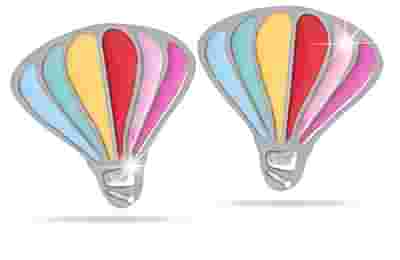 MJ POST 491 ORECCHINO DEFINITIVO MEDICAL JEWELS MONGOLFIERA COLOR