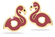 MJ POST 493 ORECCHINO DEFINITIVO MEDICAL JEWELS FENICOTTERI ROSA