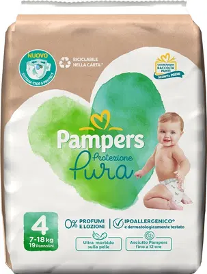 PAMPERS PROTEZIONE PURA MAXI PANNOLINI 19 PEZZI PAMPERS PROTEZIONE PURA MAXI PANNOLINI 19 PEZZI